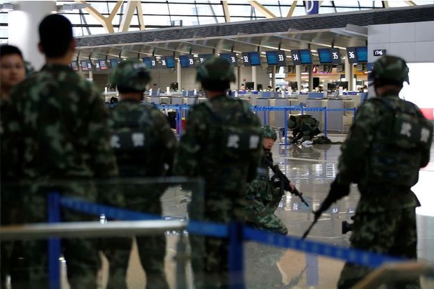Explosion à l'aéroport de Shanghai: 5 blessés - ảnh 1